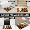 Luxe Home Bath Mat Macau Diamond (40x60 cm, Chocolate) (Pack of 1)