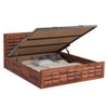 Shashi Sheesham Wood Queen Size Bed In Honey Oak Finish With Hydraulic Storage (60 x 78 inches)