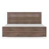 Davis Engineered Wood King Size Non Storage Bed In Classic Walnut Finish
