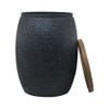 Metalsmith Metal Side Table in Black Finish
