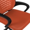 Diicea Mid Back Ergonomic Chair in Orange Colour