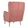 Charm Velvet Accent Chair in Blush Pink