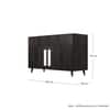 Hexa Red Multipurpose Storage Cabinet With 2 Drawer 2 Door in Flower Wenge Colour