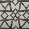 Imperial Knots Charcoal Ivory Hand Woven Dhurrie 5x8 Feet