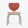 Dastoori Stainless Steel Outdoor Dining Chair in Beige Colour