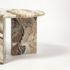 Sawar Marble Coffee Table In Creem Finish