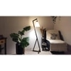 Zed Beige Jute Floor Lamp with Beige Jute Base