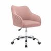 Doe Buck Leisel Modern Pink Velvet Office Chair