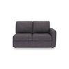 Apollo Sofa (Colour : Steel, Cushion : Hard, Back Type : Regular, Seating Capacity : Left Aligned 2 Seater + Left Aligned Chaise + Ottoman)