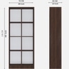 8 Shelves Open Multipurpose Matrix Kitchen Cabinet In Asian Walnut Finish