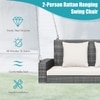 Carry Bird Wicker Patio Furniture Outdoor Balcony Swings In Grey And Beige Colour