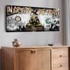 Bitcoin Crypto Pop Art Canvas Wall Painting Cryptocurrency Theme Decor 22x46 Inch