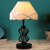 Melissa Vintage off-white Shade Table lamp with Iron Base