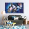 The Castle Decor Radha Krishna Spiritual Wall Art Framed Painting 27x48 Inch (Style 9)