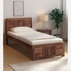 Rimz Solid Wood Single  Size Bed Without Storage (Rustic Finish)