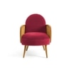 Holden Cane Accent Chair in Maroon Colour