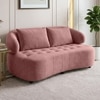 Henry Velvet 2 Seater Sofa Peach color