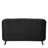 Nilo Velvet 2 Seater Sofa Dark in Grey Colour