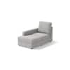 Apollo Compact Sofa (Colour : Vapour Grey, Cushion : Hard, Back Type : High Back, Seating Capacity : Left Aligned 2 Seater + Left Aligned Chaise + Ottoman)