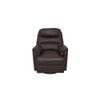 Wave Leatherette One Seater Manual Recliner in Brown Colour