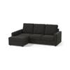 Apollo Compact Sofa (Colour : Graphite Grey, Cushion : Soft, Back Type : High Back, Seating Capacity : Left Aligned 2 Seater + Left Aligned Chaise)