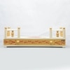 D'Dass Multi Color Mdf and Sheesham Wooden Temple For Pooja