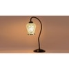 Multicolor Mosaic Glass Curvy Table lamp with Iron Base (EN18)