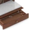 Aroha Small Solid Wood and Banswara Preyer Unit In Honey Finish