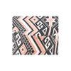 Louisville Acacia Wood Parisian Round Set of 2 Pouf Stools in Multi-colour Jacquard