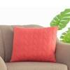 Illusion Castle Pink Quilted Cushion Cover 18X18 Inches
