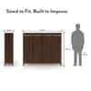 Webster 48 Pair Shoe Rack in Walnut Finish