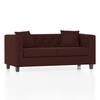 Windsor Premium 2 Seater Fabric Sofa in Deep Crimson Velvet Colour
