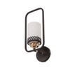 Eliante Modern Wall Lights Mild Steel, Glass & Glass Material Brown,Gold & White Finish