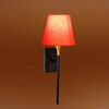 Devansh Metal Electric Wall Light in Black Colour with Orange Shade Count of 1 Light