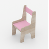 Topolino Toddler Activity Chair in Oak and Pink
