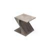 Berlin Sheesham Wood Tea Table In Rustic Grey Matte Finish