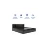 Kaito Engineered Wood Queen  Size Bed With Box Storage (Wenge Finish)