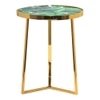 Metalsmith Metal Side Table in Gold Finish