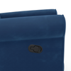 Diaz Rocker Swivel Recliner Blue Micro Velvet