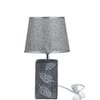 Textured Leaf Table Lamp Grey Nature Inspired