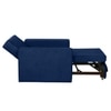 Bella One  Seater Pull Out Fabric Sofa Cum Bed Navy Blue