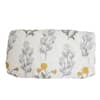 Cream Floral Comforter Quilted Cotton Feel 300 Gsm Single Bed 240 X 160 Cms