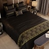 Stoa Paris Super King Bedsheet  Bedsheet, Midnight Gala Black