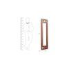 clarke solid wood mirror in honey oak colour