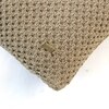 Jewel Stole  And Gold Knitted Cushion Cover  16X16 Inches
