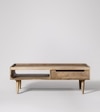 Wulk Solid Wood Coffee Table In  Natural Finish