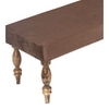 Cairo Sheesham Wood Accent Bench (Taupe Brown Velvet Teak Finish)