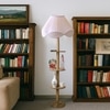 Devansh Shelf Wooden Floor Lamp