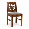 Globally Indian Vedansh Solid Sheesham Wood 6 Seater Dining Table Set 6 Chairs Grey