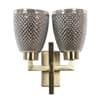 Eliante Tau Iron Wall Light With Glass In Antique Gold Colour